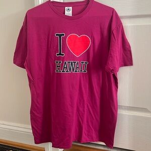 NWOT Women’s “I ❤️ Hawaii” T-Shirt: Size XL